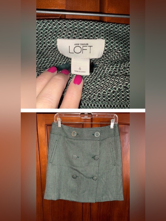 LOFT Dresses & Skirts - LOFT Green Mini Skirt #1449